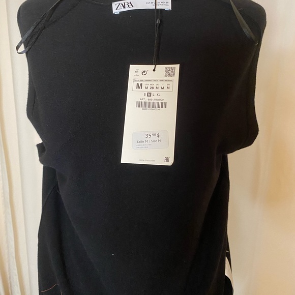 NWT Zara knit vest Sz M - Picture 2 of 2